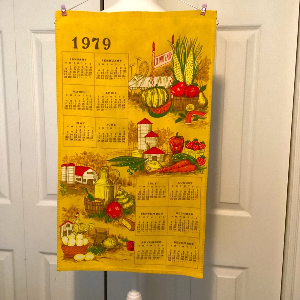 Vintage 1979 County Fair Tea Towel
